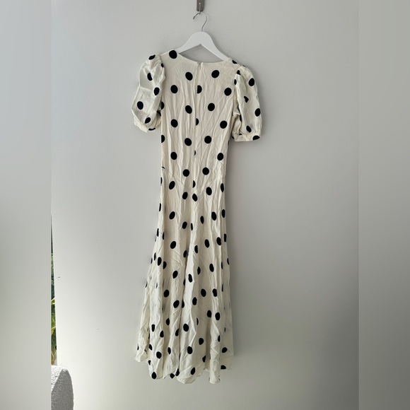 REFORMATION Naira Dress in Pluto Dot 4 - Picture 8 of 10